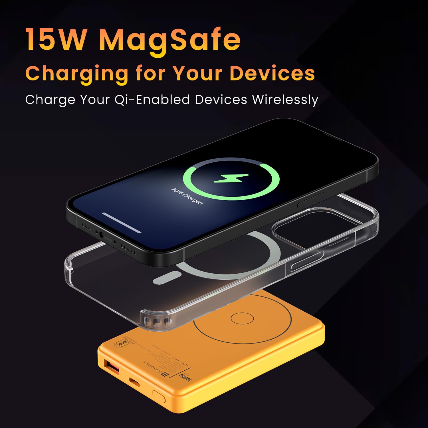 Portronics Luxcell Wireless Mini 10k 10000mAh 15W Magnetic - Image 4